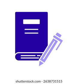Icon a book, isolated against a clean background.