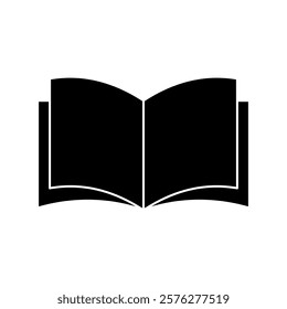 The icon of Book. Open Book icon vector. Simple flat icon illustration of Book.