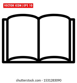 icon book vector simple design