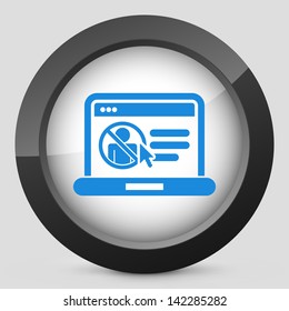 Icon of booking train ticket on web agency