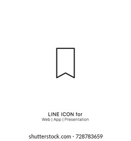 Icon bookmark graphic design single icon vector