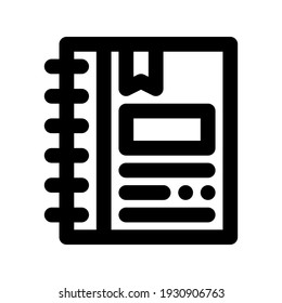 Marcador de icono con contorno de estilo