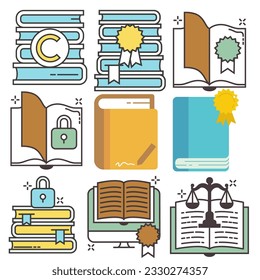 An icon of books and subjects 