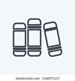 Icon Books. suitable for Mobile Apps symbol. line style. simple design editable. design template vector. simple symbol illustration