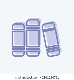 Symbolbücher. geeignet für das Symbol für mobile Apps. zwei Töne. einfaches Design bearbeitbar. Designvorlage, Vektor. einfache Symbolillustration