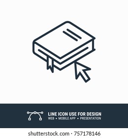 Icon bookstore graphic design single icon vector illustration
