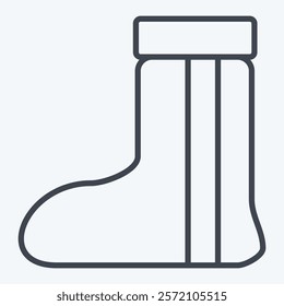 Icon Boot. related to Native American symbol. line style. design editable