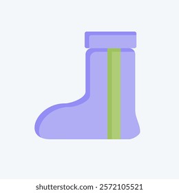 Icon Boot. related to Native American symbol. flat style. design editable