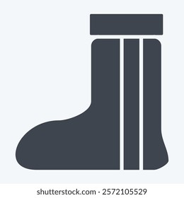 Icon Boot. related to Native American symbol. glyph style. design editable