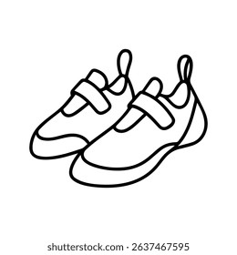 icon boots rock climbing on white background vector
Vector line icon rock climbing, mountaineering, tourism