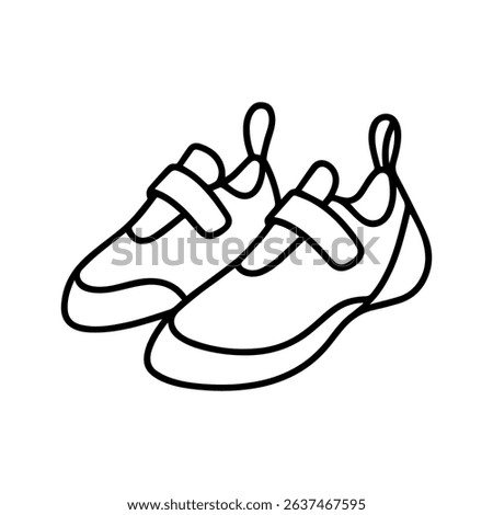 icon boots rock climbing on white background vector
Vector line icon rock climbing, mountaineering, tourism