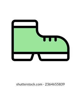 icon boots shoe, editable file