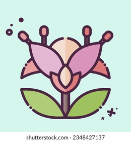 Icon Botanical. related to Apiary symbol. MBE style. simple design editable. simple illustration