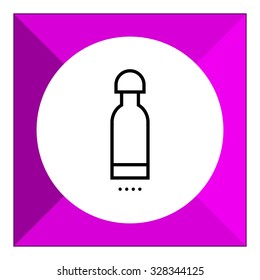 Icon of bottle with cover