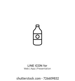 Icon bottle graphic design single icon vector