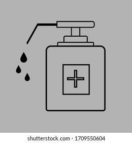 Icon bottle hand sanitizer,hand wash.