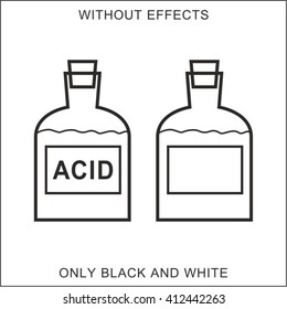 Icon bottle with label