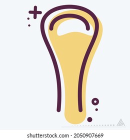 Icon Bottle Opener - MBE Syle - Simple illustration, Editable stroke, Design template vector, Good for prints, posters, advertisements, announcements, info graphics, etc.