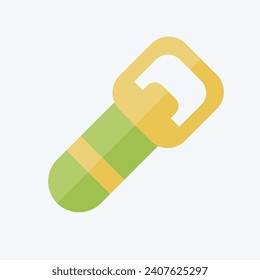 Icon Bottle Opener. related to Ireland symbol. flat style. simple design editable. simple illustration