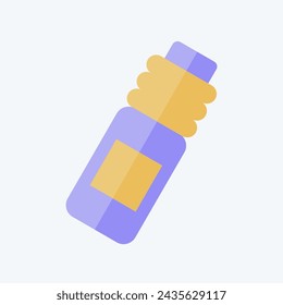 Icon Bottle. related to Hockey Sports symbol. flat style. simple design editable