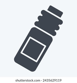 Icon Bottle. related to Hockey Sports symbol. glyph style. simple design editable