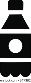 An icon of a bottle with a rocket shape on it, typically indicating space themes or products related to space.