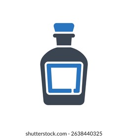 Icon of a bottle with a simple design.