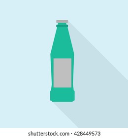 Icon bottle. Symbol. Vector illustration.