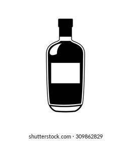 icon bottle vodka whiskey brandy cognac liquor