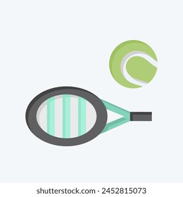 Icon Bounce 2. related to Tennis Sports symbol. flat style. simple design illustration