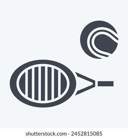 Icon Bounce 2. related to Tennis Sports symbol. glyph style. simple design illustration