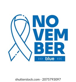 Icon with bow for November blue