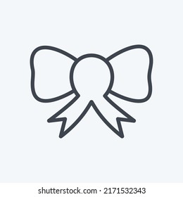 Icon Bow. suitable for Wedding symbol. line style. simple design editable. design template vector. simple symbol illustration
