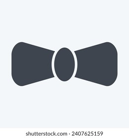 Icon Bow Tie. related to Ireland symbol. glyph style. simple design editable. simple illustration