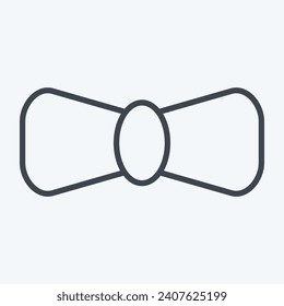 Icon Bow Tie. related to Ireland symbol. line style. simple design editable. simple illustration