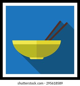 Icon of bowl and chopsticks