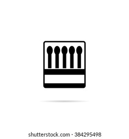 Icon box of matches.