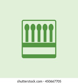 Icon box of matches.