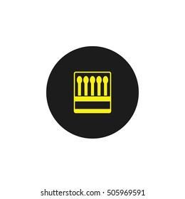 Icon box of matches.