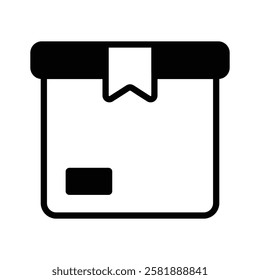 Icon of a box, symbolizing product delivery or shipment