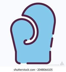 Icon Boxing 3 - Line Cut Style - Simple illustration, Editable stroke, Design template vector, Good for prints, posters, advertisements, announcements, info graphics, etc.