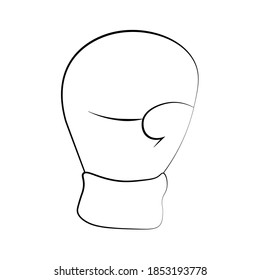 Icon of Boxing glove vector illustration.