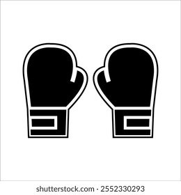  icon of boxing gloves, representing the sport of boxing or martial arts.