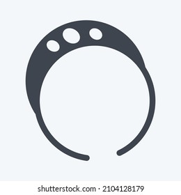 Icon Bracelet - Glyph Style - simple illustration, good for prints , announcements, etc