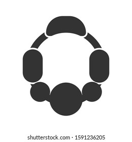 Icon bracelet in glyph style. vector illustration and editable stroke. Isolated on white background.