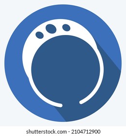 Icon Bracelet - Long Shadow Style - simple illustration, good for prints , announcements, etc