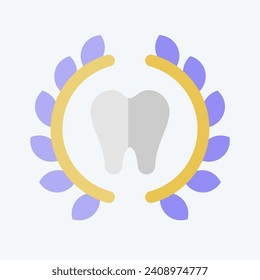 Icon Braces. related to Dental symbol. flat style. simple design editable. simple illustration