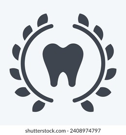 Icon Braces. related to Dental symbol. glyph style. simple design editable. simple illustration