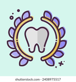 Icon Braces. related to Dental symbol. MBE style. simple design editable. simple illustration