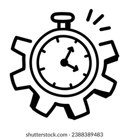 Icon of brainstorming doodle design download